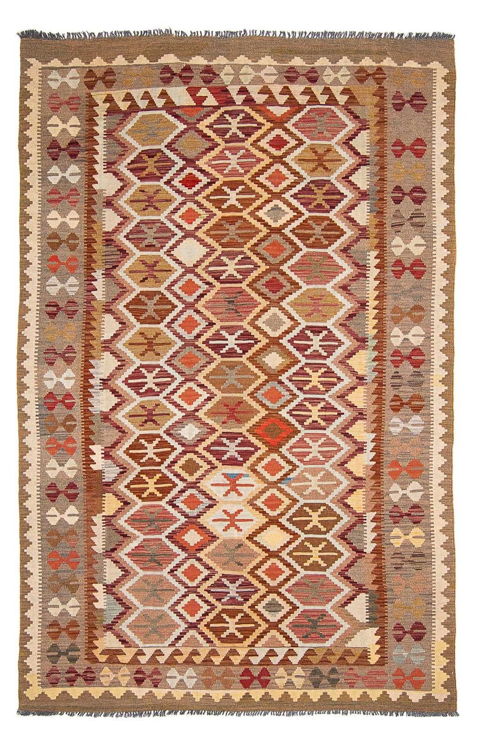 Kelim Rug - Splash - 296 x 197 cm - multicolored