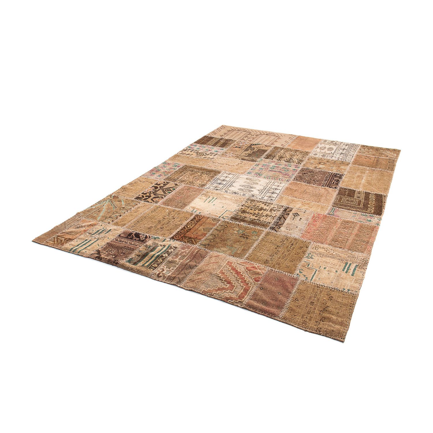 Patchwork Rug - 256 x 172 cm - multicolored