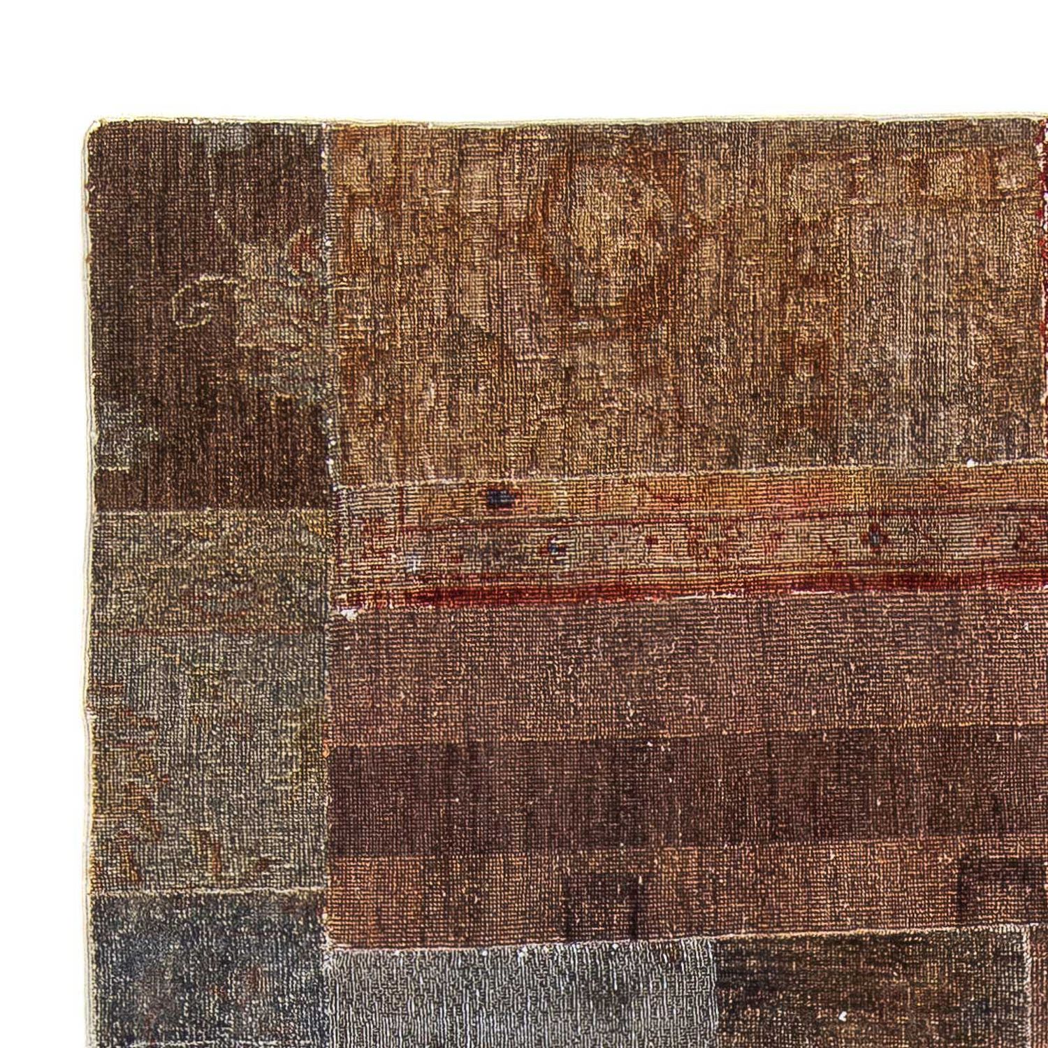 Patchwork Rug - 194 x 146 cm - multicolored