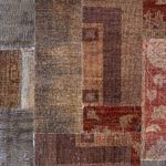 Patchwork Rug - 194 x 146 cm - multicolored