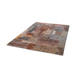 Patchwork Rug - 194 x 146 cm - multicolored