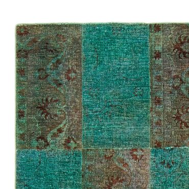 Patchwork Rug - 243 x 149 cm - multicolored