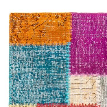 Patchwork Rug - 185 x 123 cm - multicolored