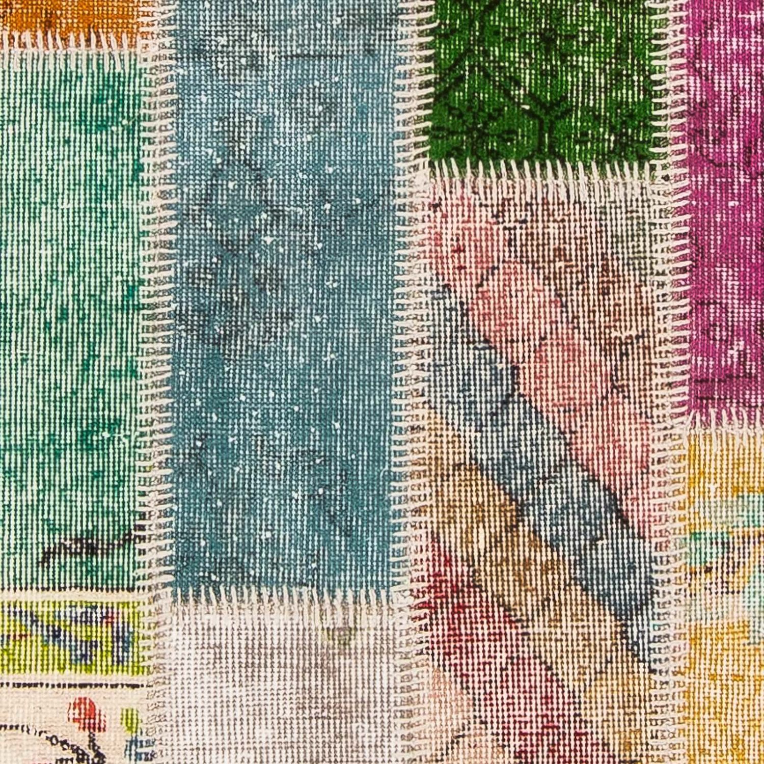 Runner Patchwork Rug - 203 x 90 cm - multicolored