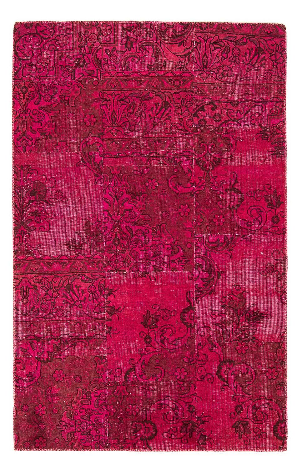 Patchwork Rug - 202 x 127 cm - multicolored