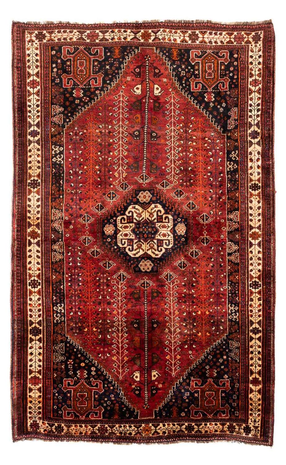 Perser Rug - Nomadic - 258 x 163 cm - dark red