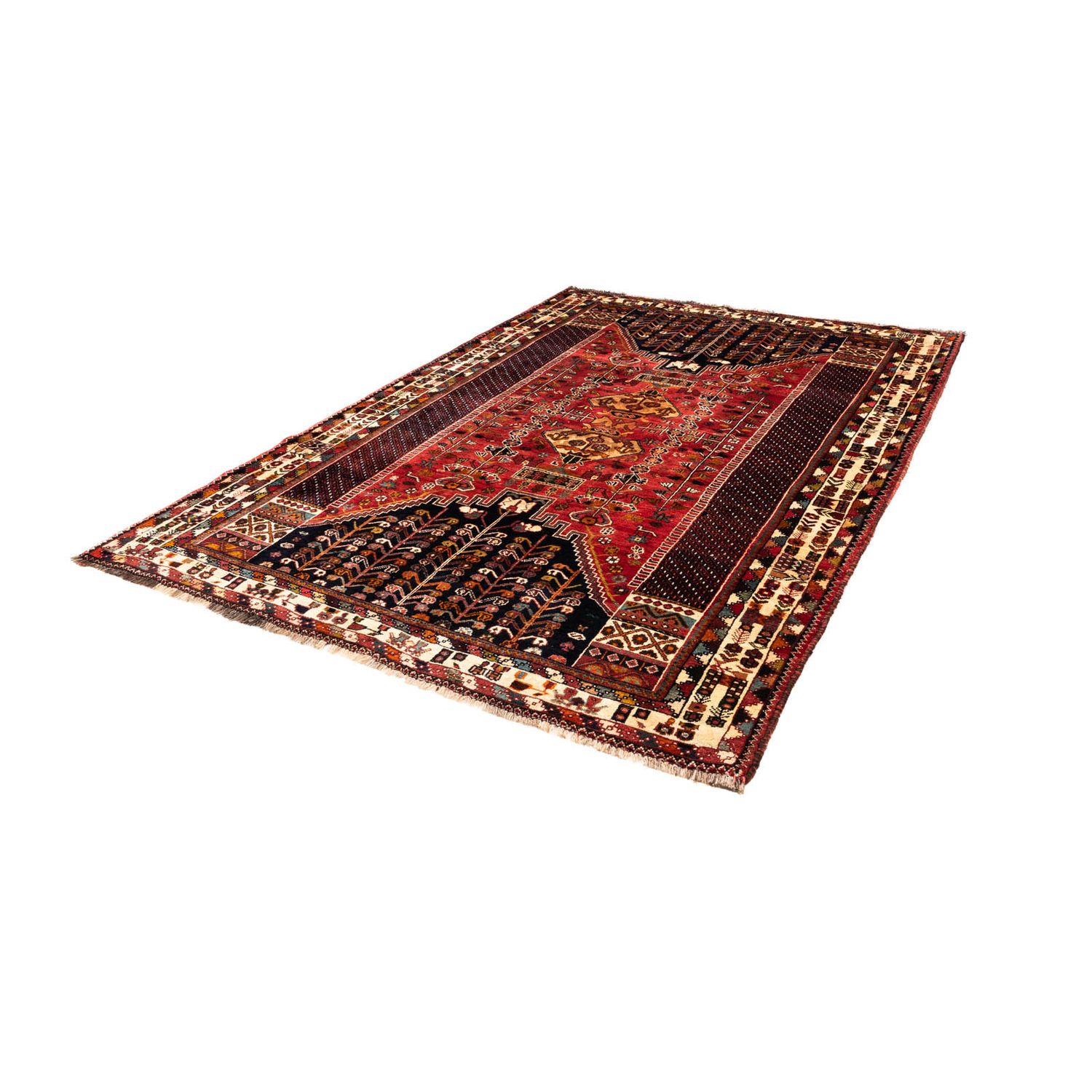 Perser Rug - Nomadic - 255 x 175 cm - dark red