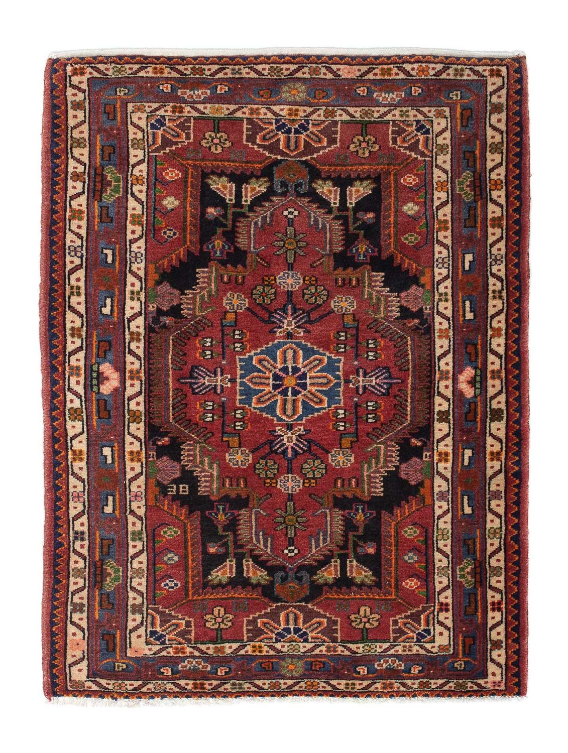 Perser Rug - Nomadic - 127 x 90 cm - dark red