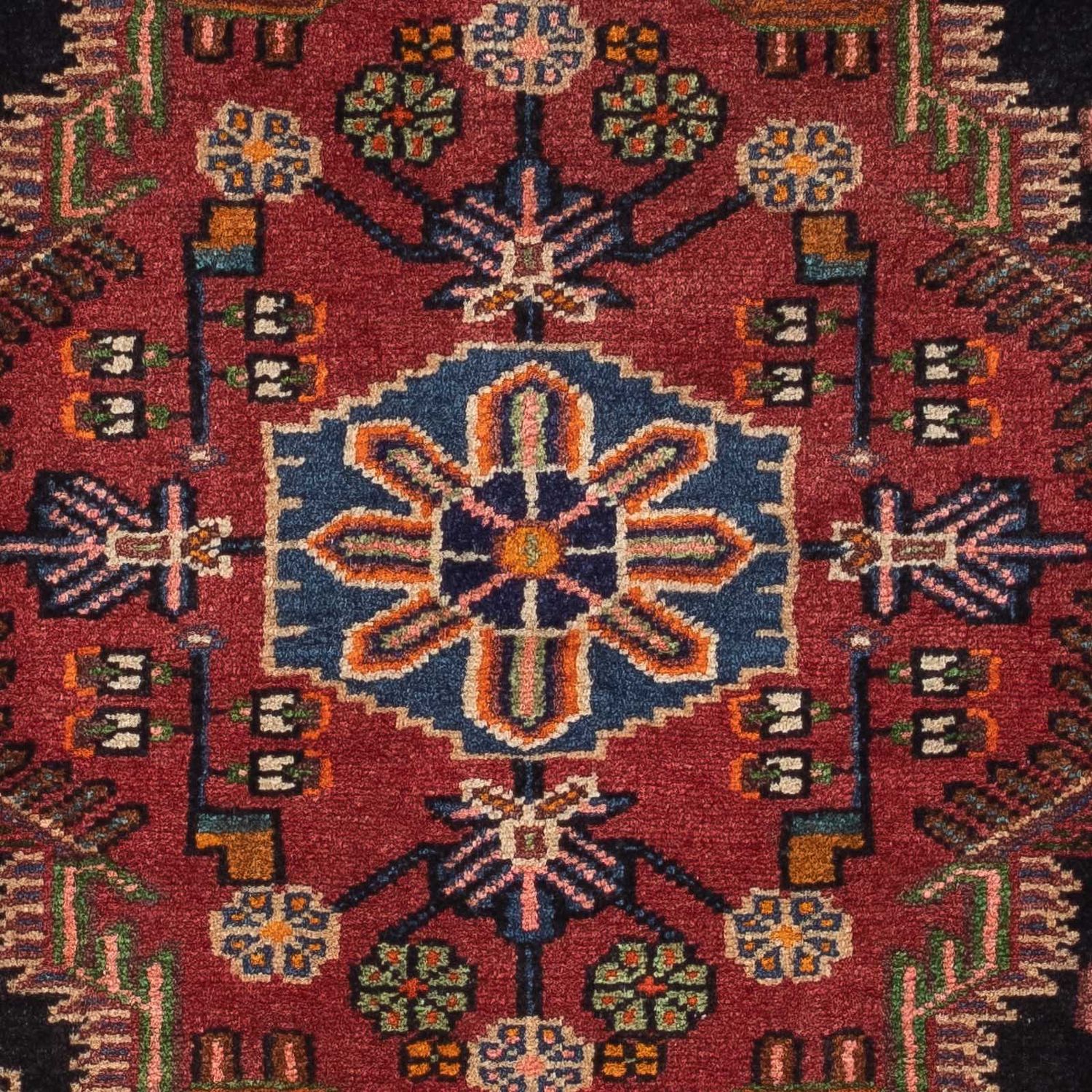 Perser Rug - Nomadic - 127 x 90 cm - dark red