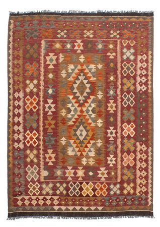 Kelim Rug - Splash - 201 x 153 cm - multicolored