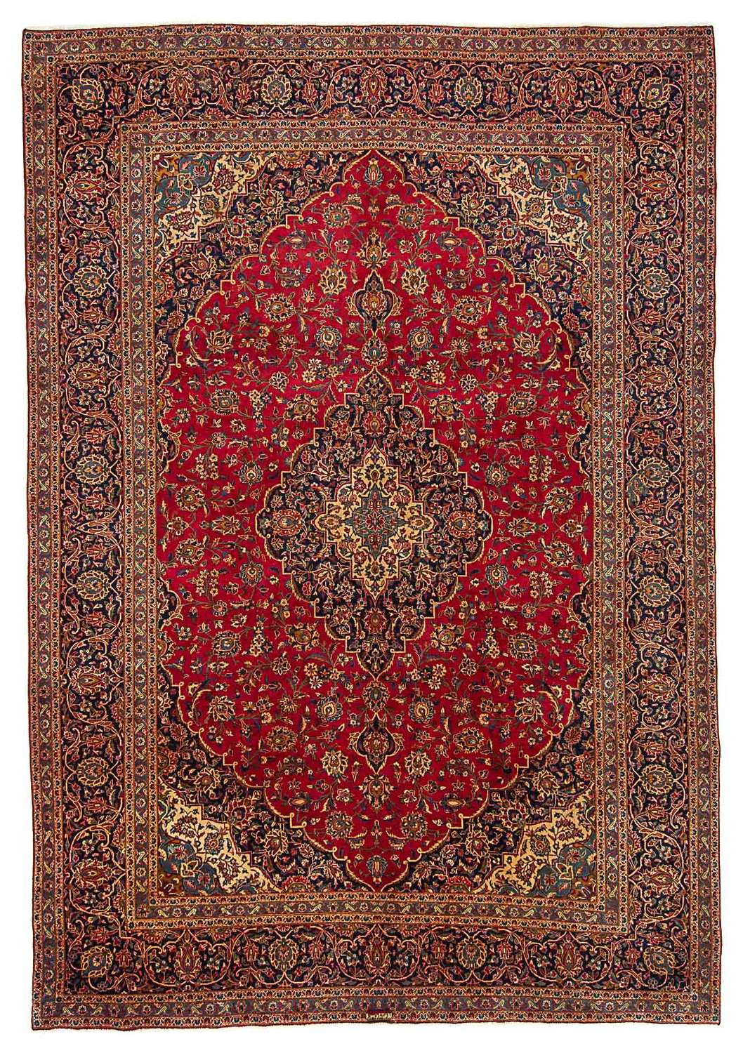 Perser Rug - Keshan - 421 x 302 cm - red