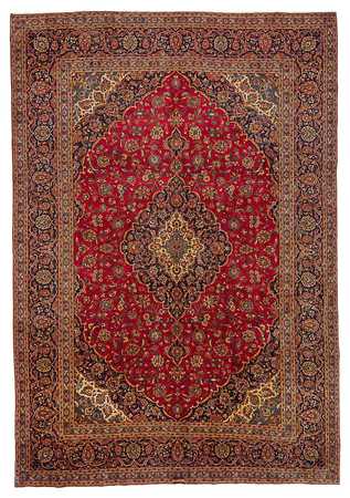 Perser Rug - Keshan - 421 x 302 cm - red