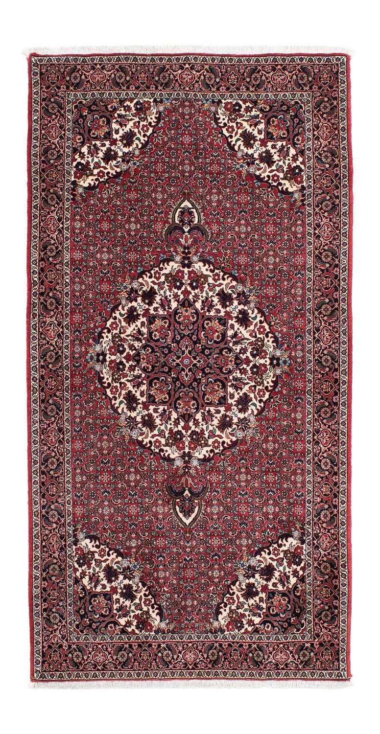 Runner Perser Rug - Bidjar - 194 x 100 cm - dark red