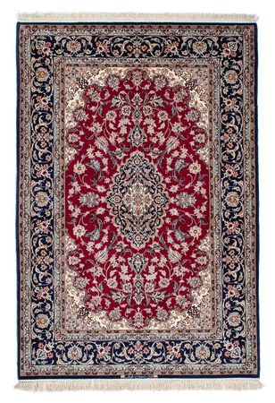 Silk Rug - Ghom Silk - Premium - 200 x 130 cm - red