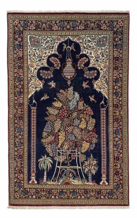 Perser Rug - Ghom - 214 x 127 cm - blue