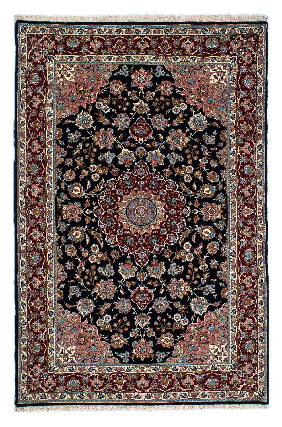 Perser Rug - Ghom - 212 x 140 cm - dark blue