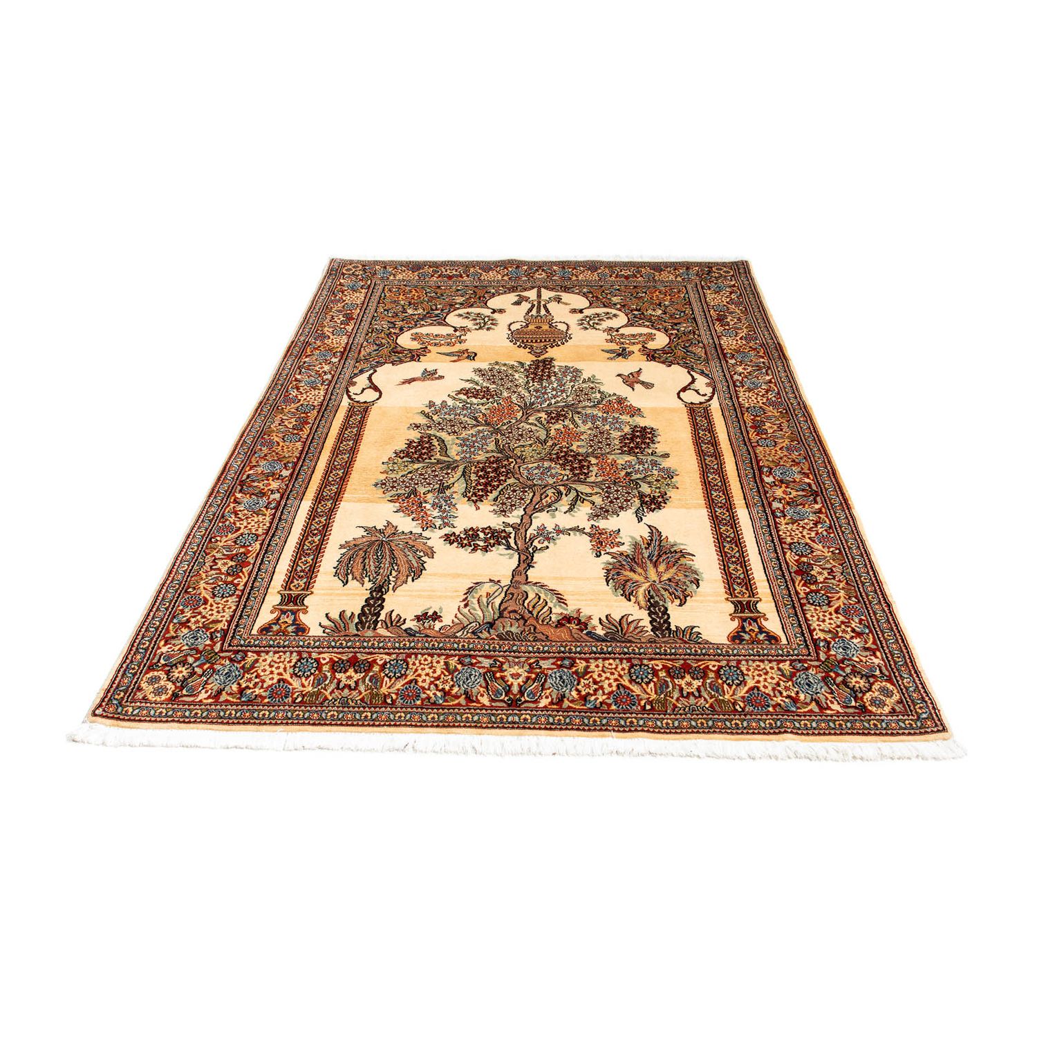 Perser Rug - Ghom - 210 x 135 cm - beige