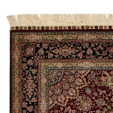 Silk Rug - Chinese Silk - 183 x 122 cm - dark red