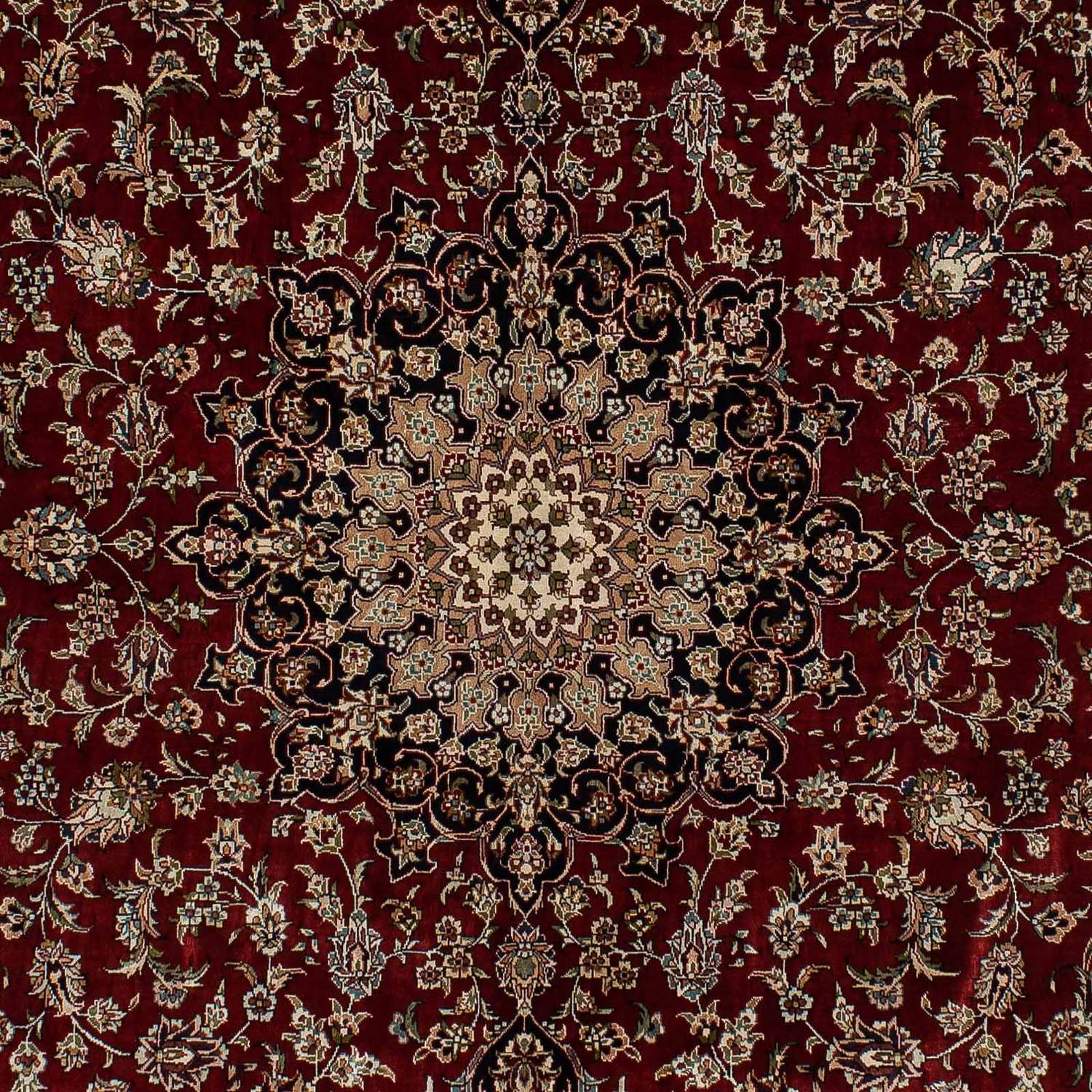 Silk Rug - Chinese Silk - 198 x 137 cm - dark red