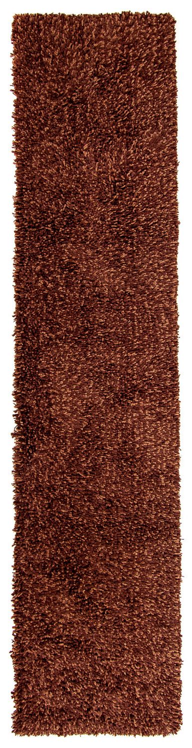 Runner High-Pile Rug - 300 x 65 cm - brown