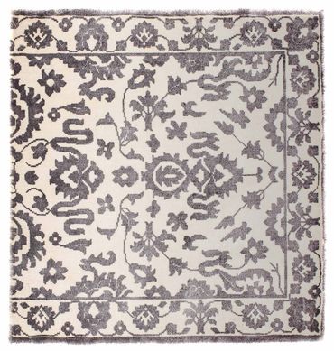 Viscose Rug square  - 70 x 70 cm - light grey