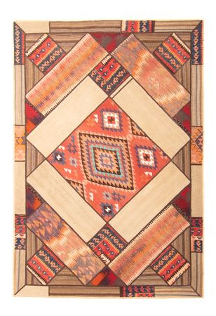 Patchwork Rug - 230 x 160 cm - multicolored