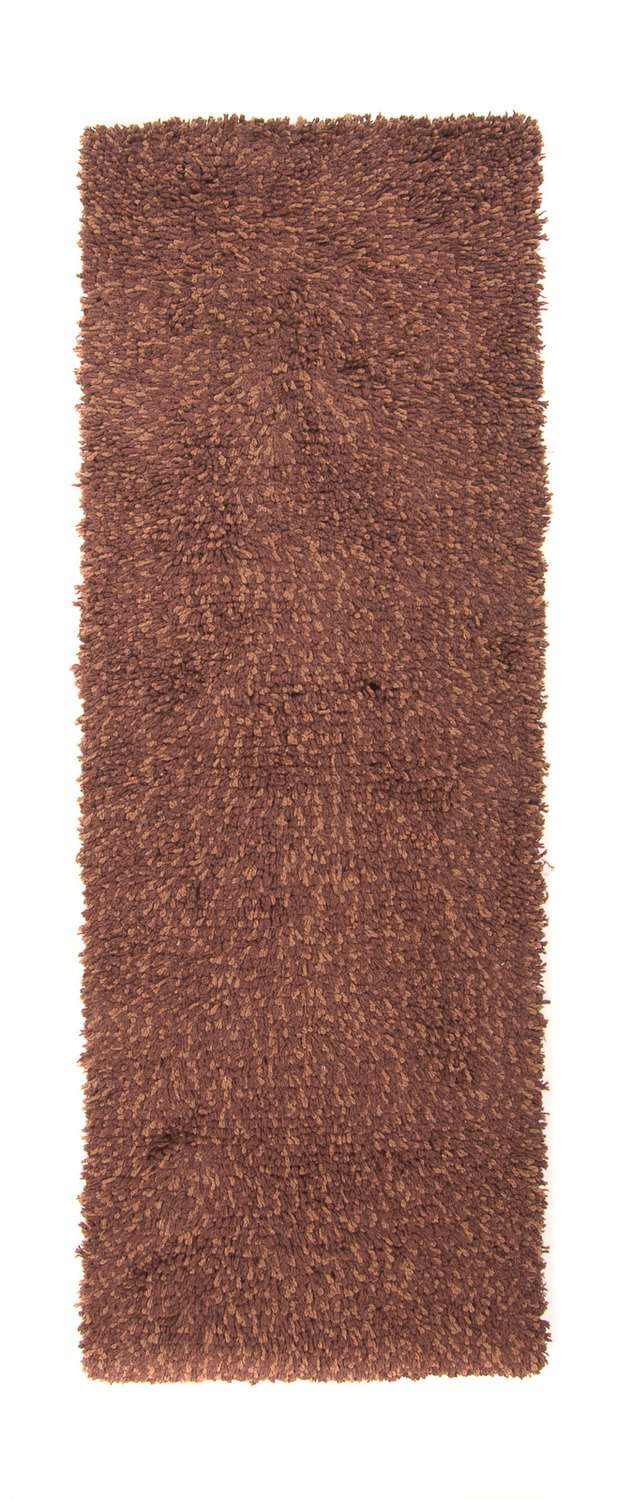 Runner High-Pile Rug - 198 x 70 cm - brown