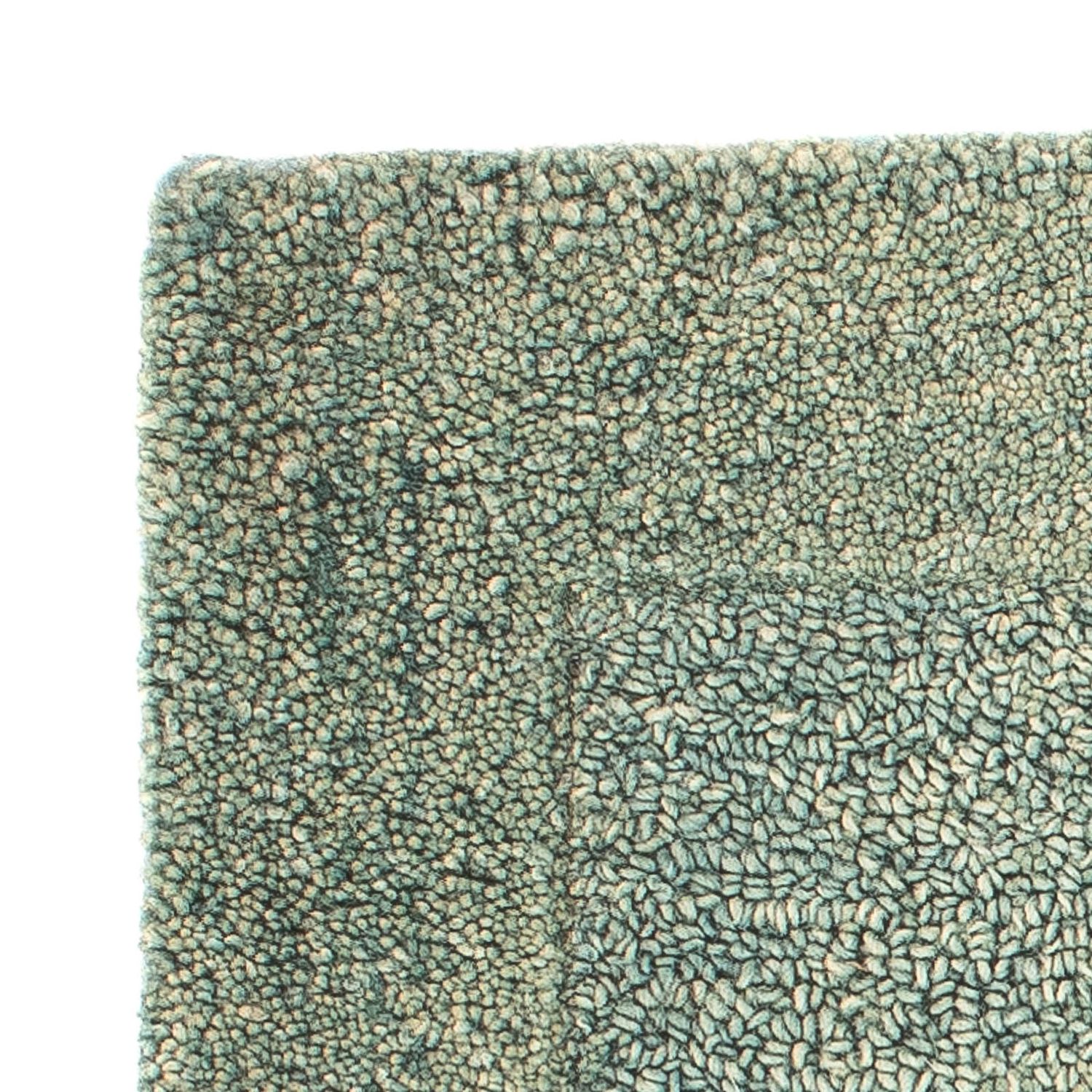 Wool Rug square  - 47 x 47 cm - green