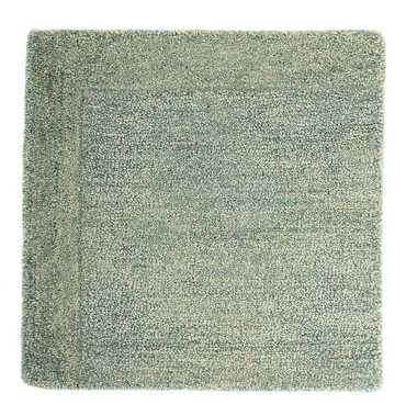 Wool Rug square  - 47 x 47 cm - green