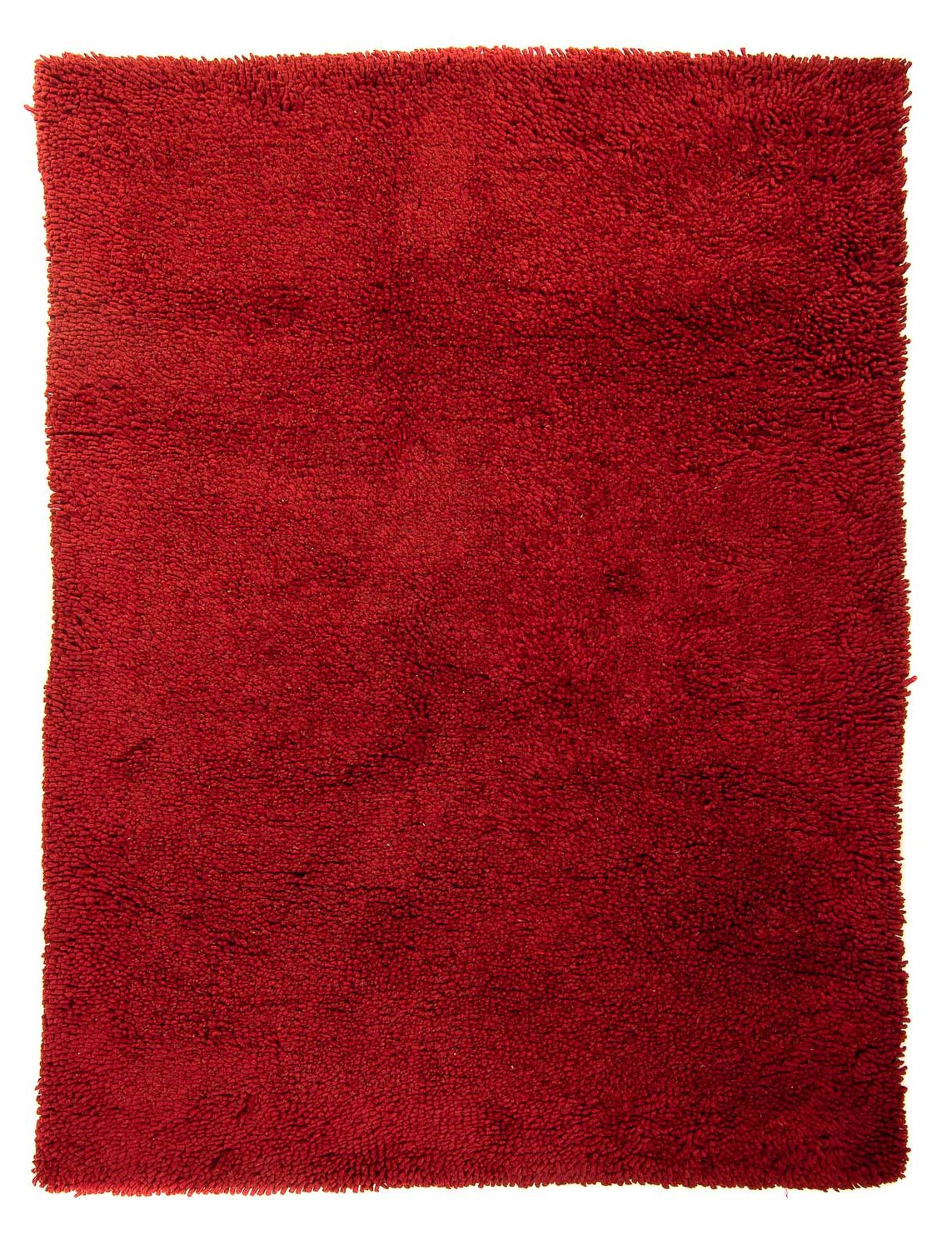 High-Pile Rug - 217 x 154 cm - dark red