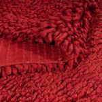 High-Pile Rug - 217 x 154 cm - dark red