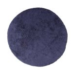 High-Pile Rug round  - 260 x 260 cm - dark blue