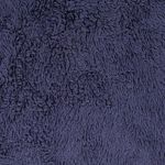 High-Pile Rug round  - 260 x 260 cm - dark blue