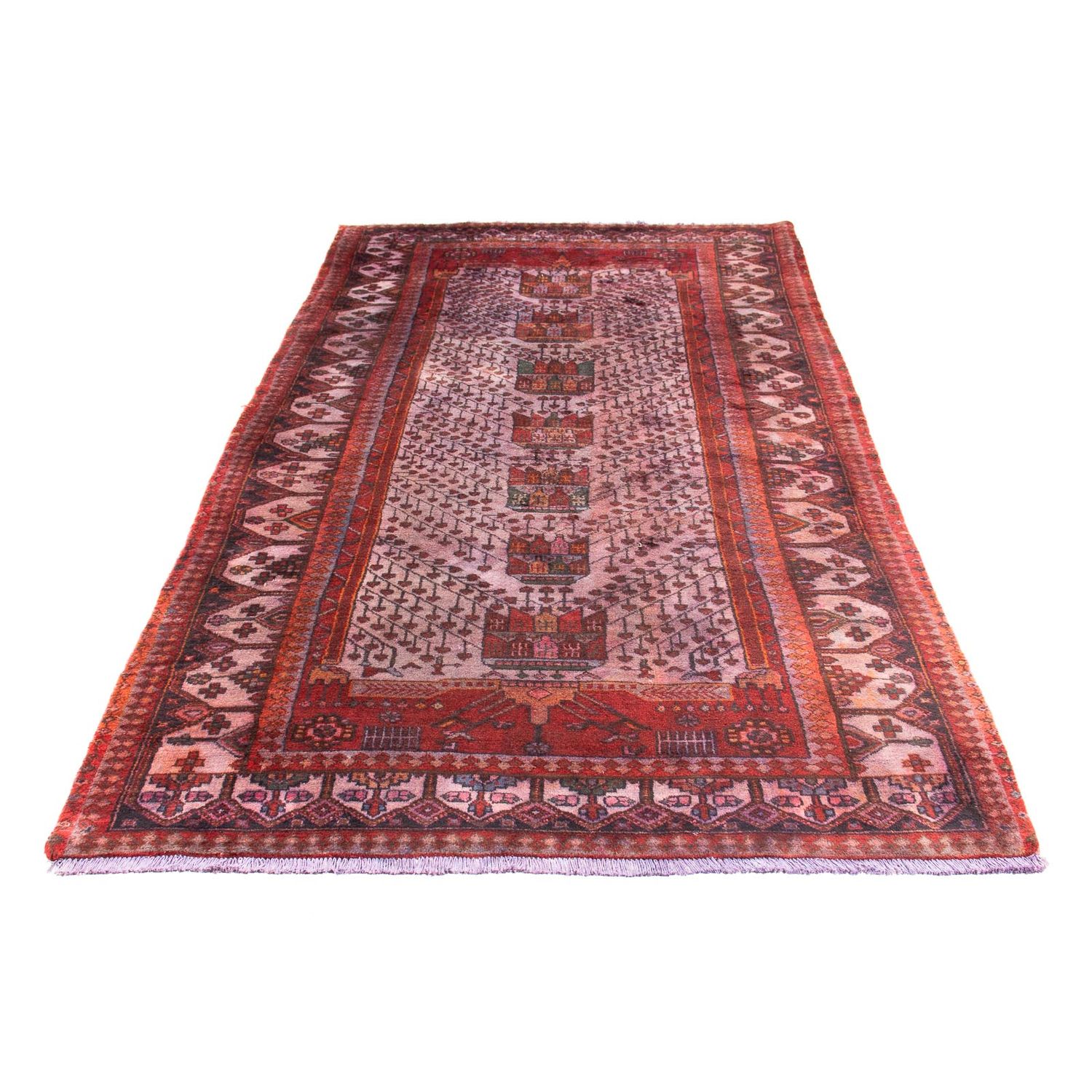 Perser Rug - Nomadic - 285 x 150 cm - light red