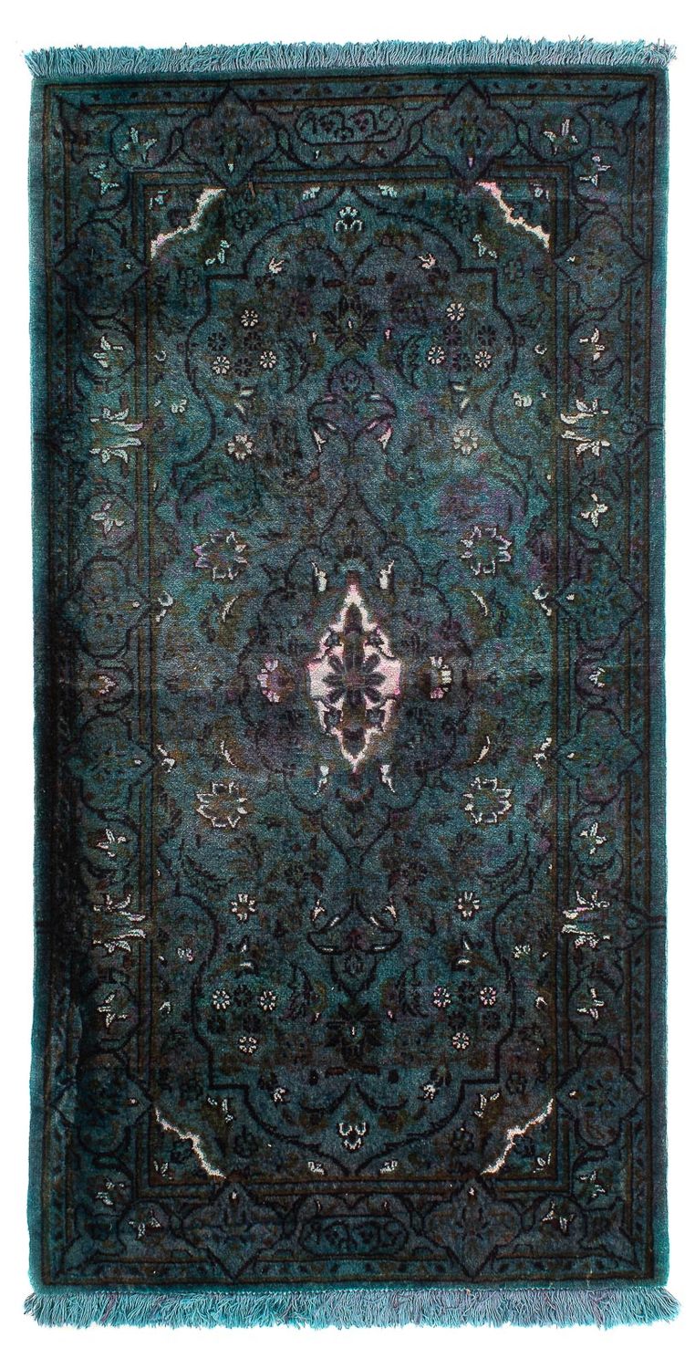 Perser Rug - Keshan - 130 x 63 cm - light blue