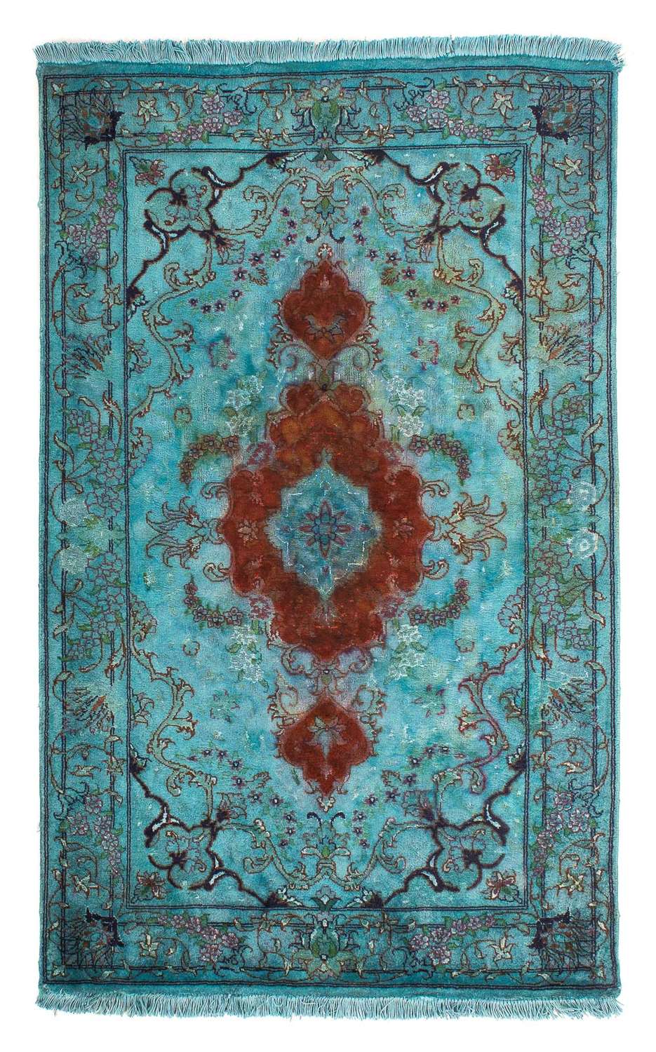 Perser Rug - Tabriz - Royal - 124 x 77 cm - turquoise