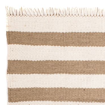 Kelim Rug - Trendy square  - 68 x 64 cm - beige