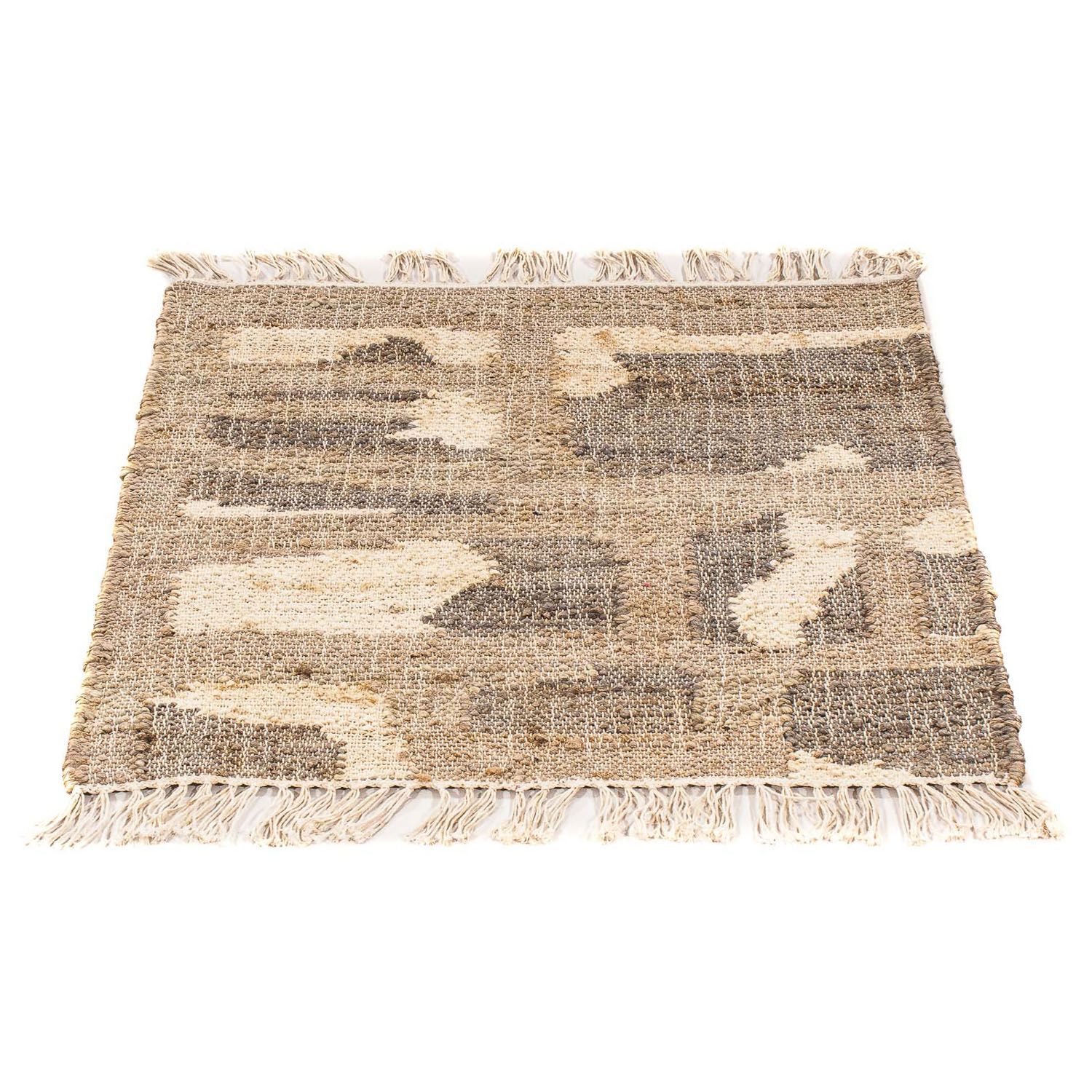 Kelim Rug - Trendy square  - 62 x 61 cm - light brown