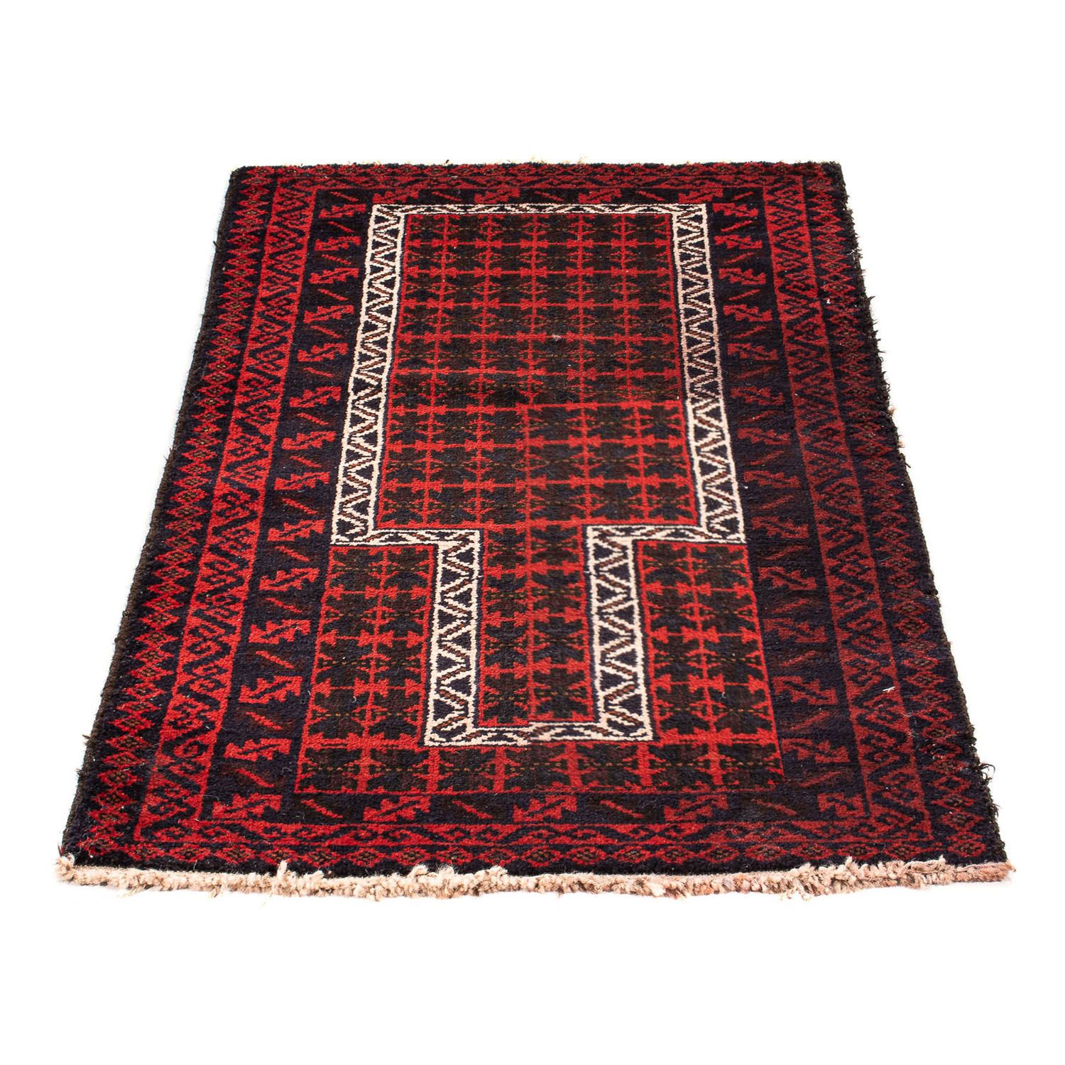 Belutsch Rug - 130 x 73 cm - dark red