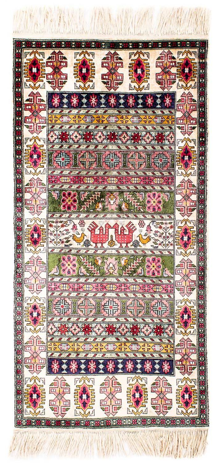 Runner Silk Rug - Kayseri - 156 x 76 cm - multicolored