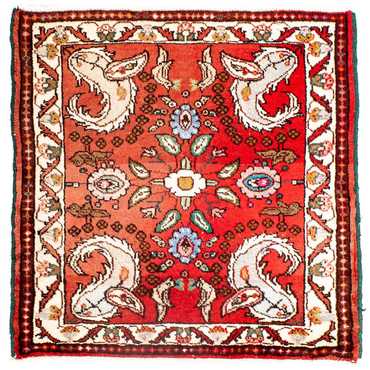 Perser Rug - Classic square  - 81 x 75 cm - red