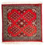 Pakistani Rug square  - 63 x 62 cm - red