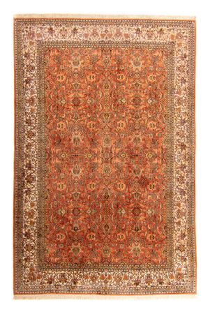 Silk Rug - Kashmir Silk - 276 x 187 cm - rust