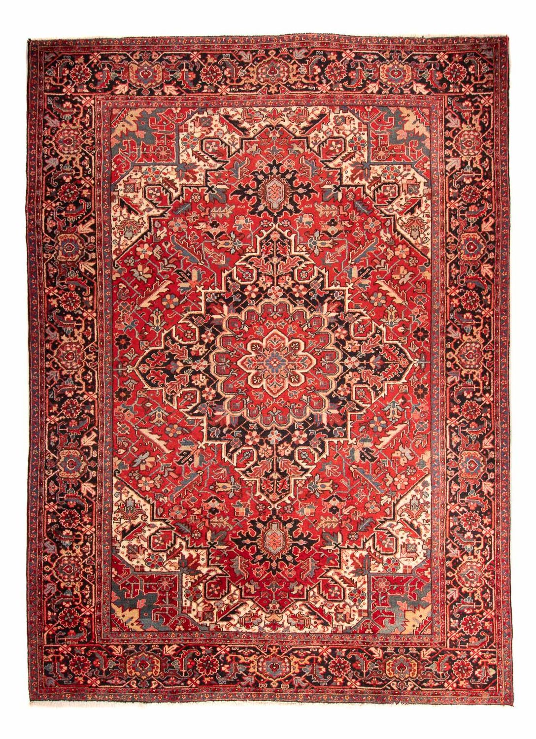 Perser Rug - Nomadic - 360 x 277 cm - dark red