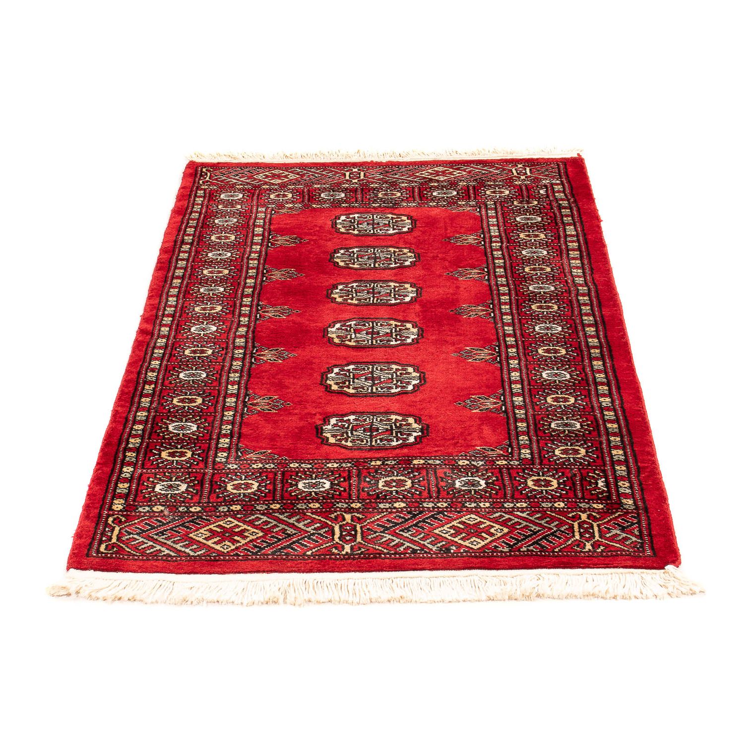 Pakistani Rug - 123 x 80 cm - dark red