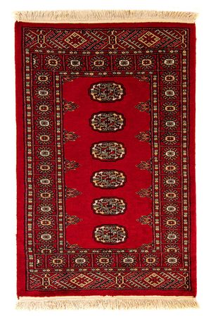 Pakistani Rug - 123 x 80 cm - dark red