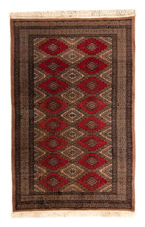 Pakistani Rug - 150 x 96 cm - dark red