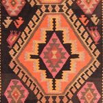 Runner Kelim Rug - Old - 320 x 150 cm - multicolored