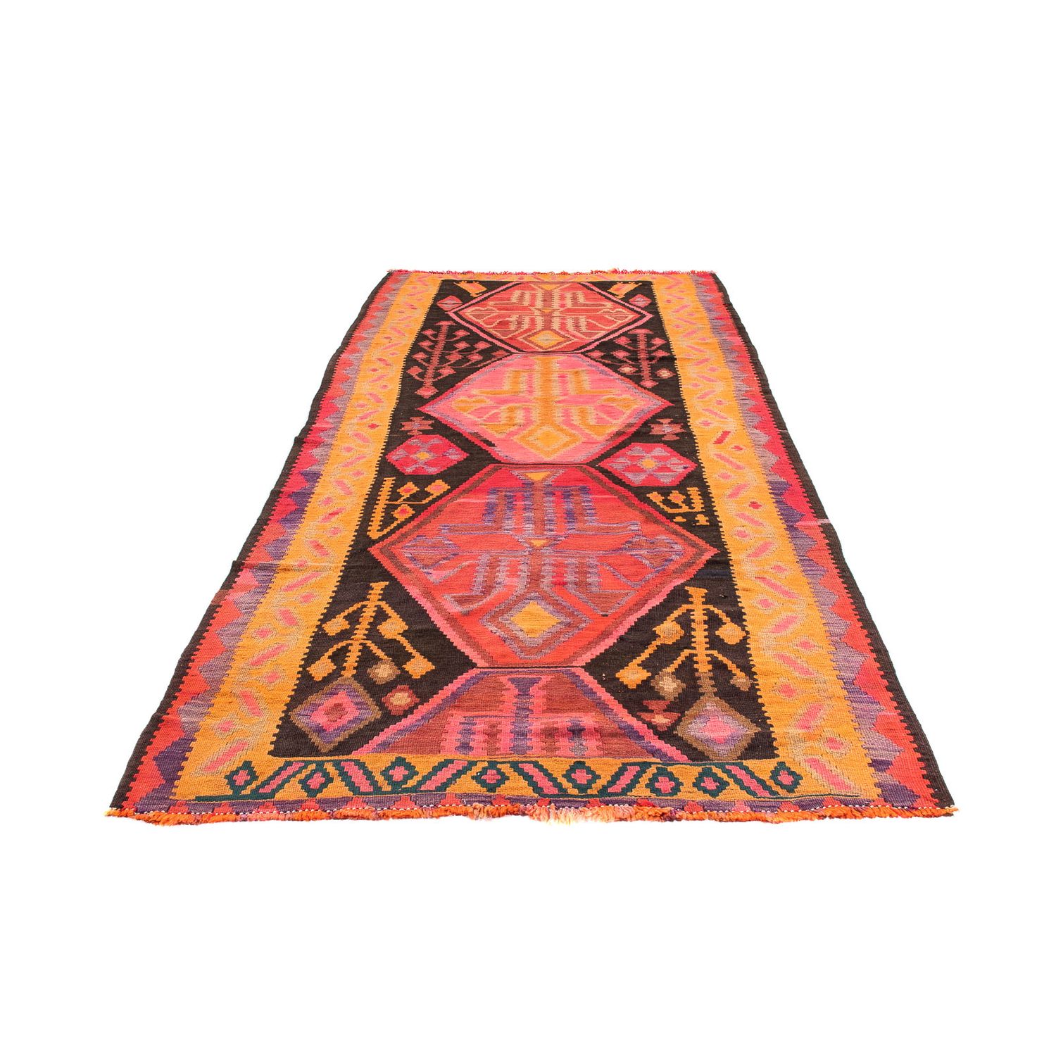 Runner Kelim Rug - Old - 305 x 160 cm - multicolored