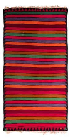 Runner Kelim Rug - Old - 350 x 185 cm - multicolored